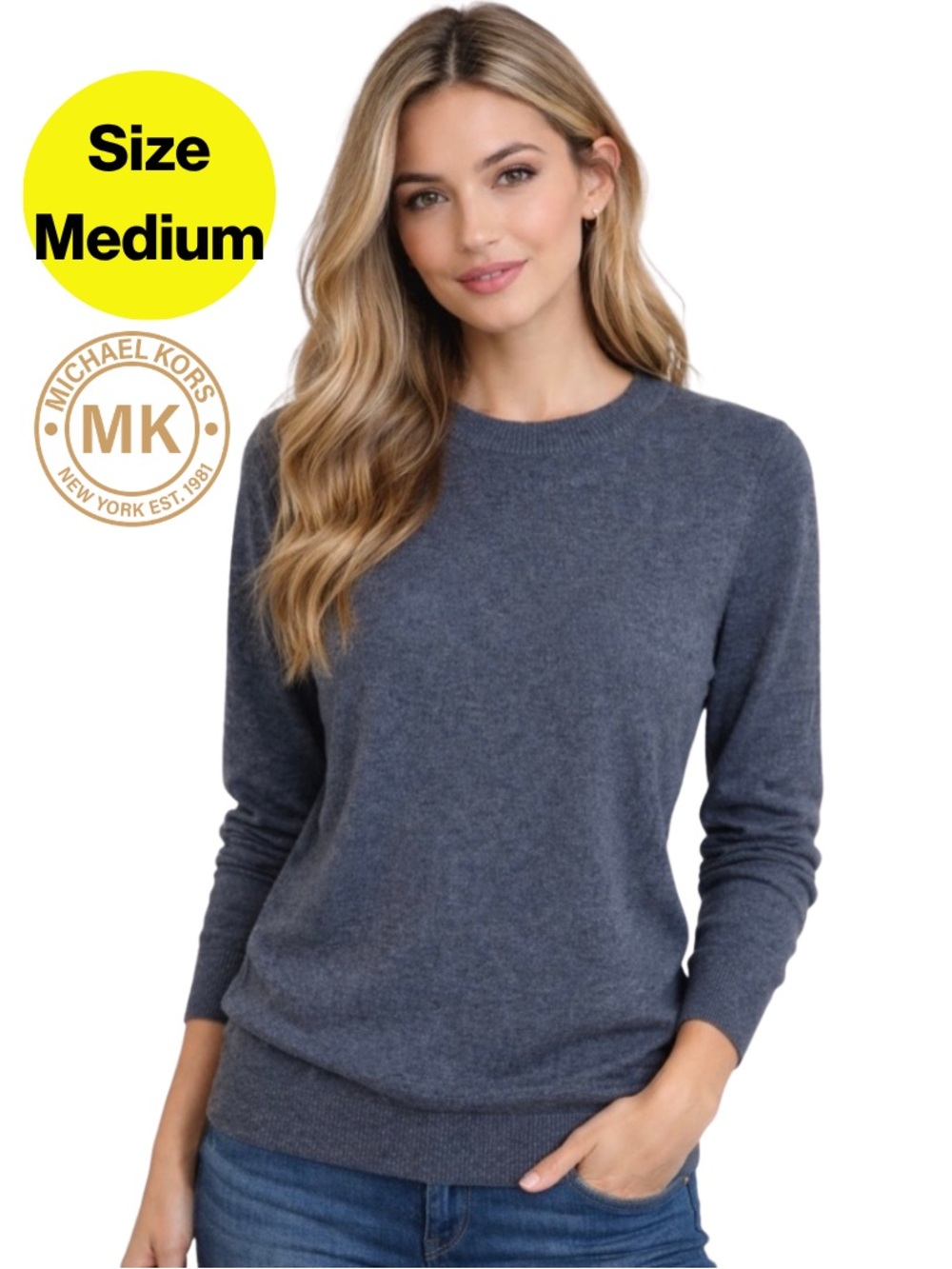 MICHAEL KORS 🩶 Classic Women's Everyday Sweater (Size Medium)
